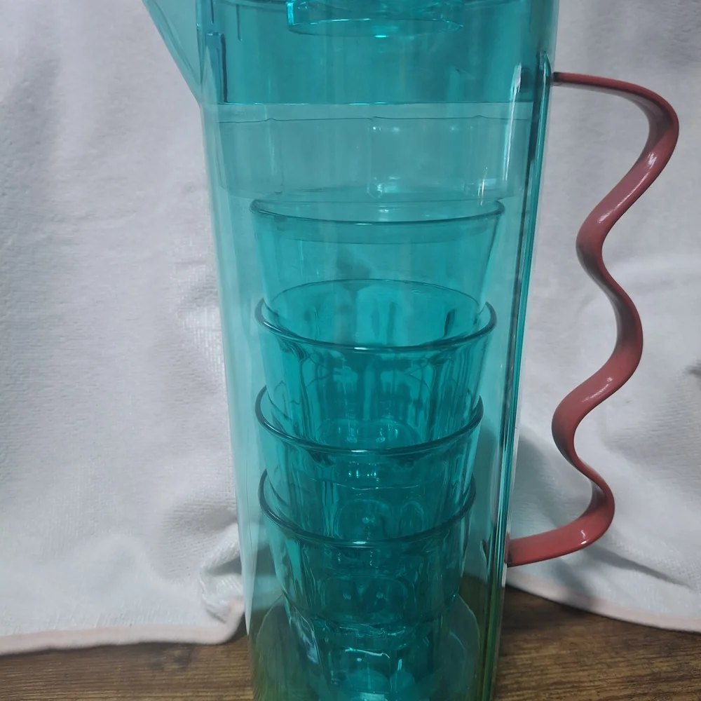 Aqua Pitcher and Tumbler Set